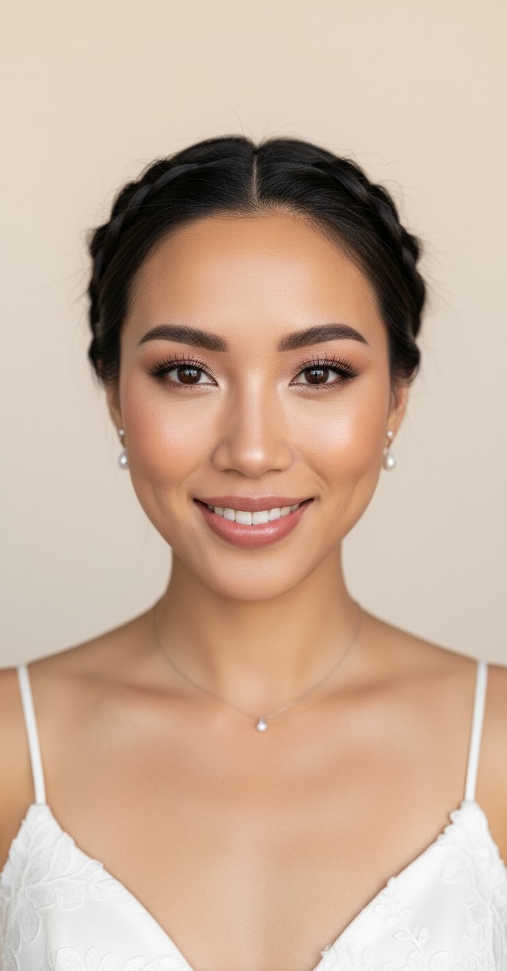 After Double French Braid